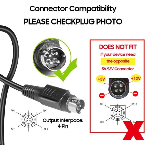 ADAPTADOR DE CA CC KFD DE 12 V 5 A 4 PINES, 60W - Image 3