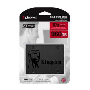 SSD KINGSTON A400, SA400S37/960G, 960GB, SATA III, 7mm, 500 MB/s, 450 MB/s, 0.642 W, CERTIFICACION CE/FCC, TIPO DE MEMORIA TLC